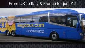 Breaking news: New Megabus services to Europe, megabus.com will take you from the UK to Lille, Paris, Lyon, Turin and Milan