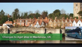 Changes to Agat stop in Maidstone