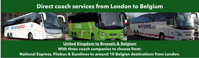 London to Belgium by bus