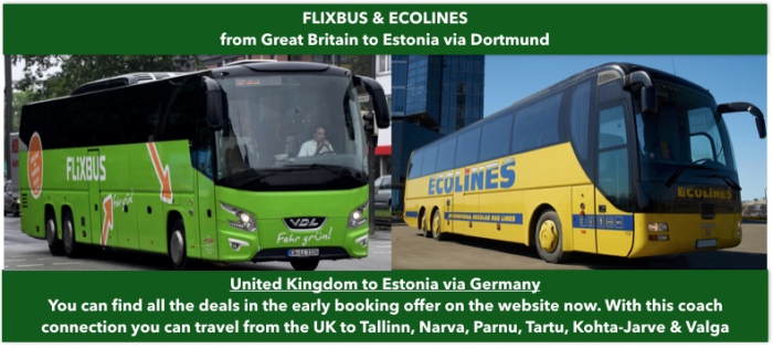 London to Estonia by bus