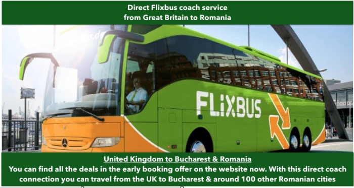 Flixbus London to Romania by bus
