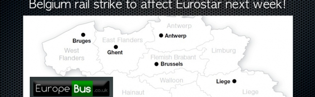 Are you going to Belgium next week? Go there by Eurolines bus insted of the train. Belgium rail strike to affect Eurostar