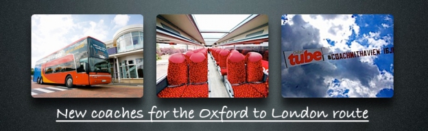 New glass-roofed coaches from tomorrow on the route between London and Oxford