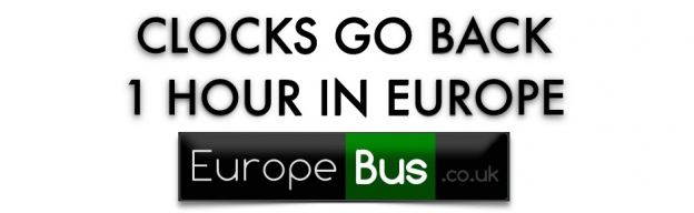 Clocks go back 1 hour in Europe 