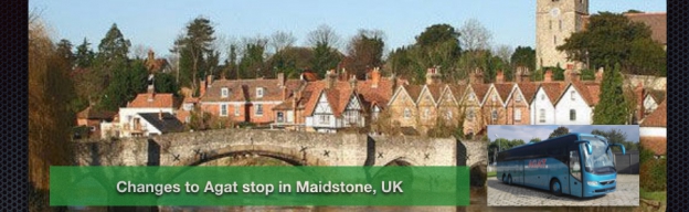 Changes to Agat stop in Maidstone