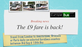 Eurolines restores the £9 fare