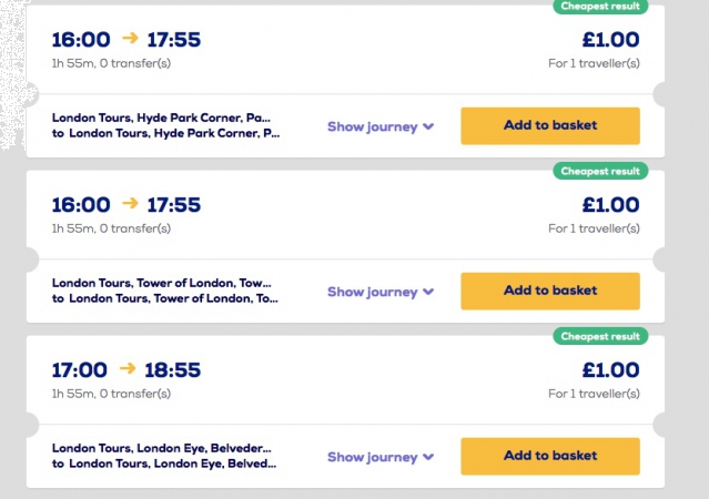 Megabus London prices