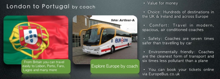 Eurolines London to Portugal travel by bus