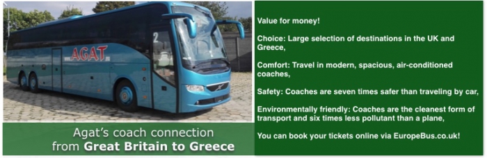 Eurolines London to Greece by bus