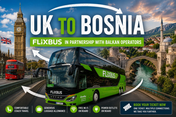 UK to Bosnia by bus