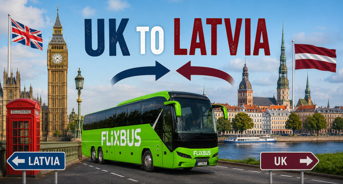 UK to Latvia by bus